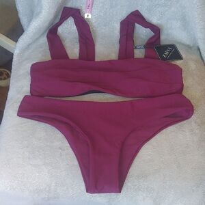 Fuchsia Dance leotard bikini style set. NWT